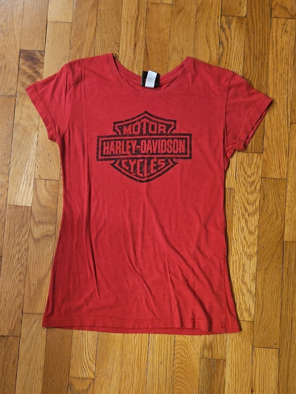 Harley-Davidson Women's Red Short Sleeve Logo Tee